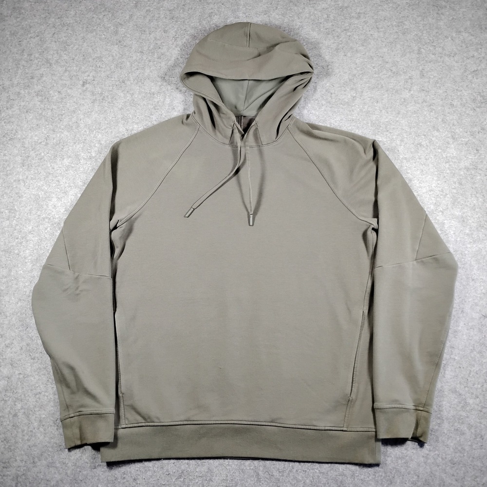 Lululemon City Sweat Pullover Hoodie Mens Large Green Raglan Activewear